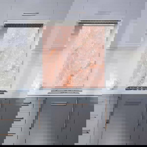Warren Reed - Designer Sweet Peach Quartz Effect Kitchen Splashback