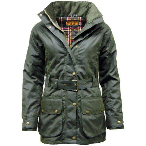 Womens padded wax jacket