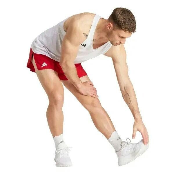 Adidas Adizero Essentials Mens Running Singlet Vest White IX2853