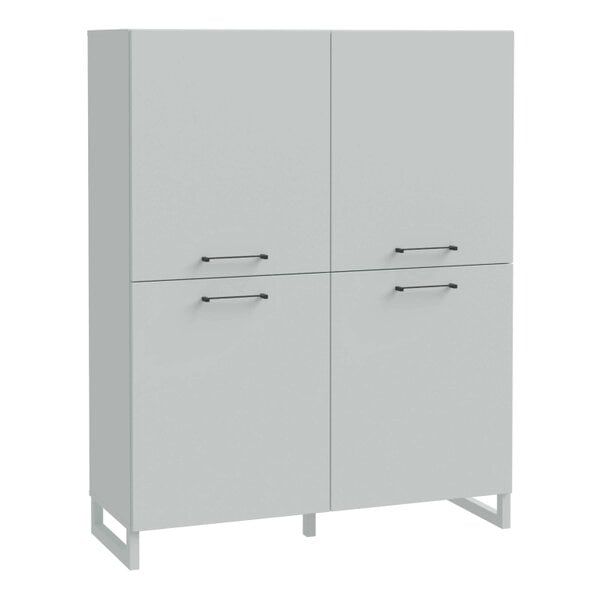 Wyld Haus Onyx Light Grey 4 Door Storage Cabinet