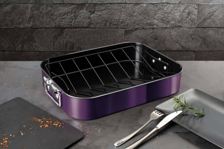 Berlinger Haus Roasting Pan and Rack Berlinger Haus BH-7848 Purple Eclipse