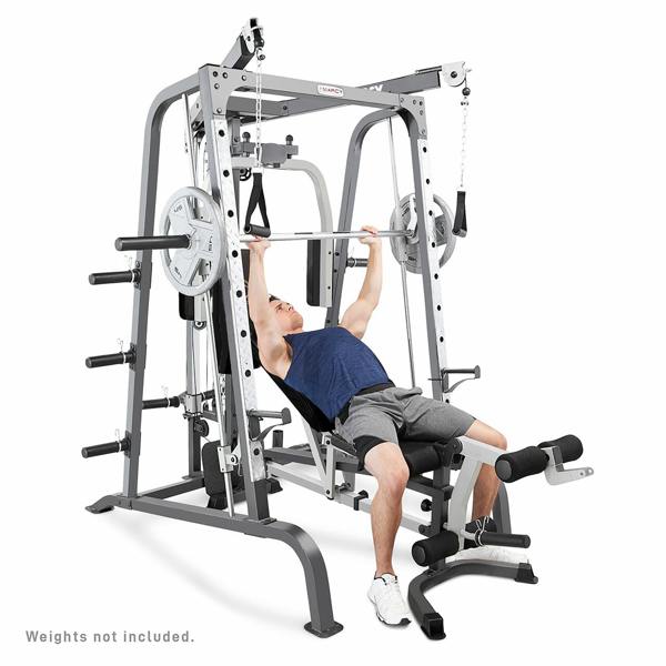 Marcy MD9010 Smith Cage Machine Linear Bearings Utility Weight Bench