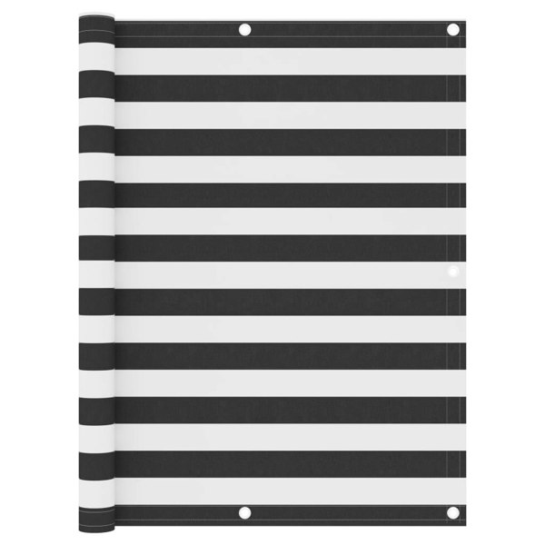 Berkfield Balcony Screen Anthracite and White 120x600 cm Oxford Fabric