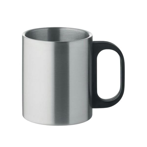 MidOcean Taniss Double Wall 300ml Mug - Matt Silver - 