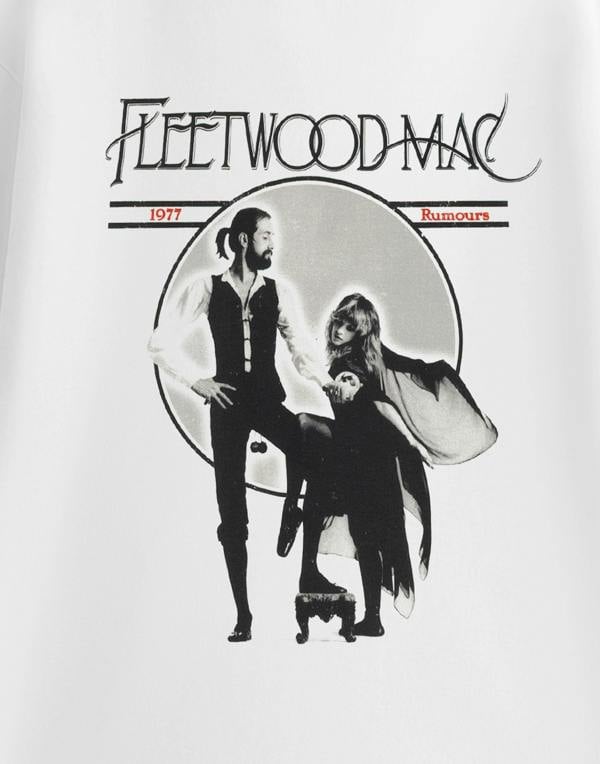 Fleetwood Mac Mens Black Rumours Short Sleeved T-Shirt