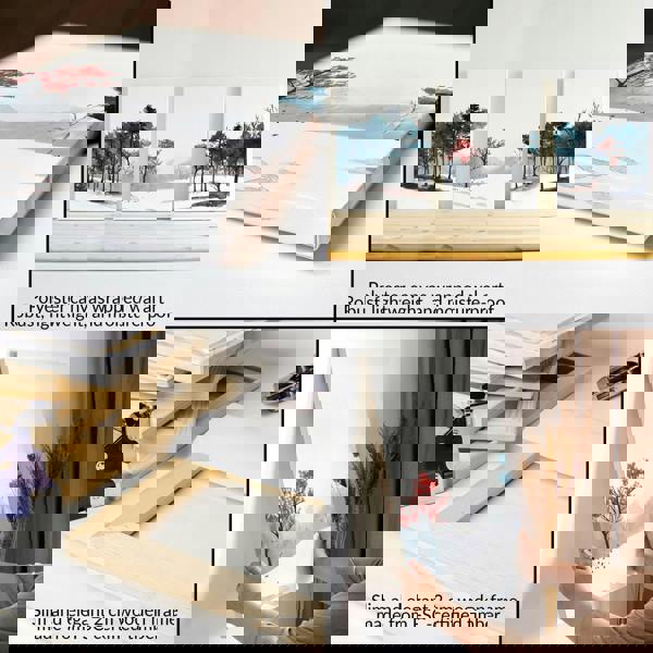 Blue Wall Art For Living Room | Set of 3 wall art prints