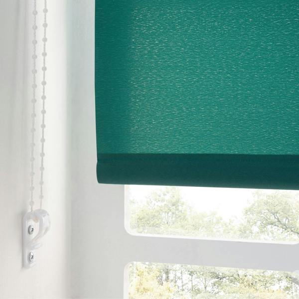 A.Unique Home Trimmable Daylight Roller Blind - 6FT - DARK GREEN - 180cm(W) x 170cm(L)