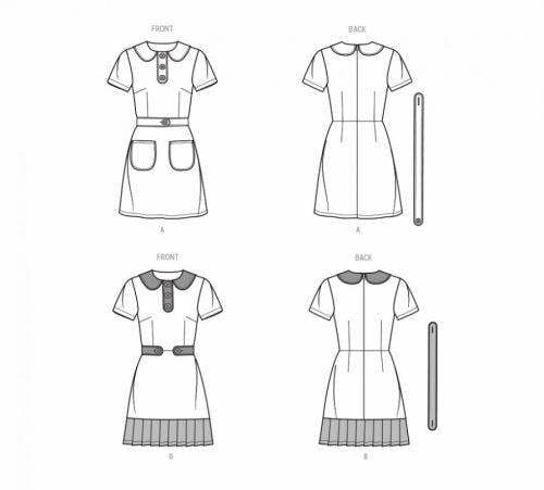 Know Me Sewing Pattern 2029, Dresses for Women, K5 (8-10-12-14-16) - Intermediate
