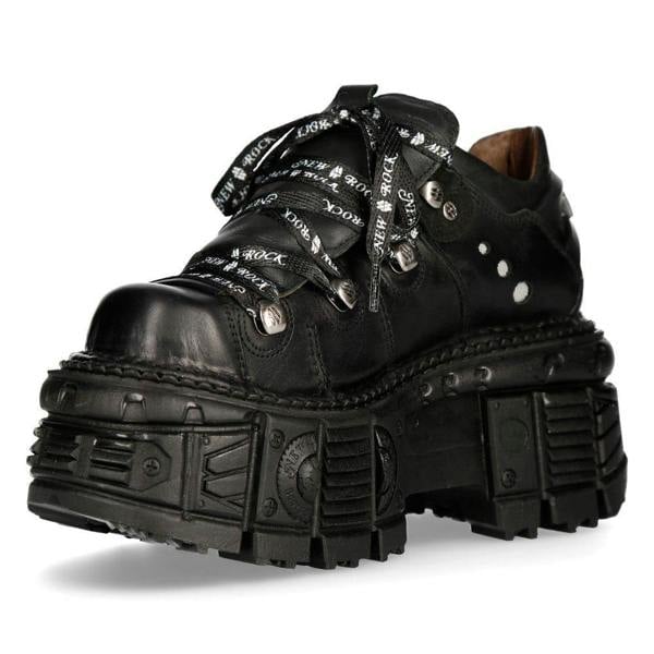 New Rock Unisex Platform Punk Metal Boots- M-TANK120N