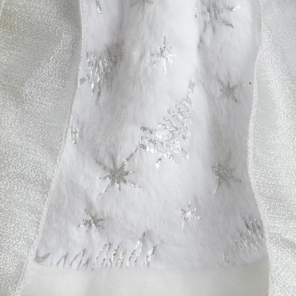 Samuel Alexander 30cm Traditional Christmas Angel Tree Topper Decoration in Silver