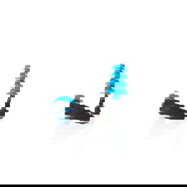 Speedo Biofuse Aquatic Ear Plugs in blue and black with ergonomic silicone design for max comfort