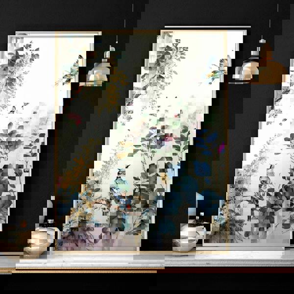 Living room wall art decor | set of 3 Chinoiserie wall art prints