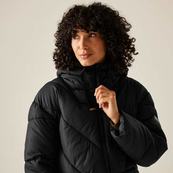 Regatta Womens Rusey Quilted Padded Jacket - Black