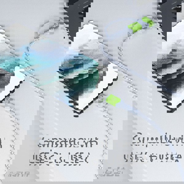 GadJet 2m USB-C to USB-C Cable + USB-A Adapter