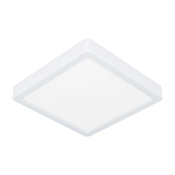 EGLO Fueva 6 Ultra-Slim Surface-Mounted White Square LED Ceiling Light WBS