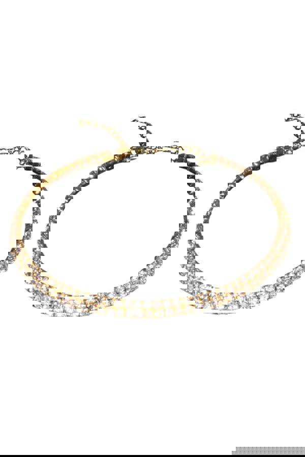 Paulo Due 2 Row Diamante Necklace