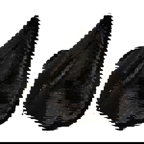 Assots London 'COURTNEY' Black Pebble Grain Leather Slouchy Hobo Bag