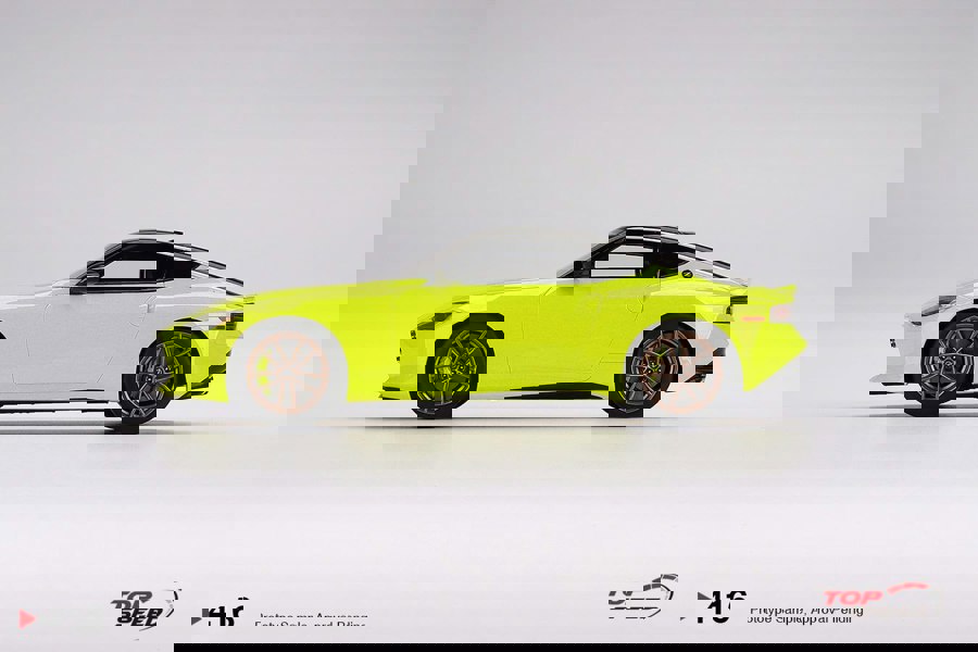 TSM Nissan Fairlady Z Proto Spec 2023 Ikazuchi Yellow LHD 1:18 Scale TSM TS0416