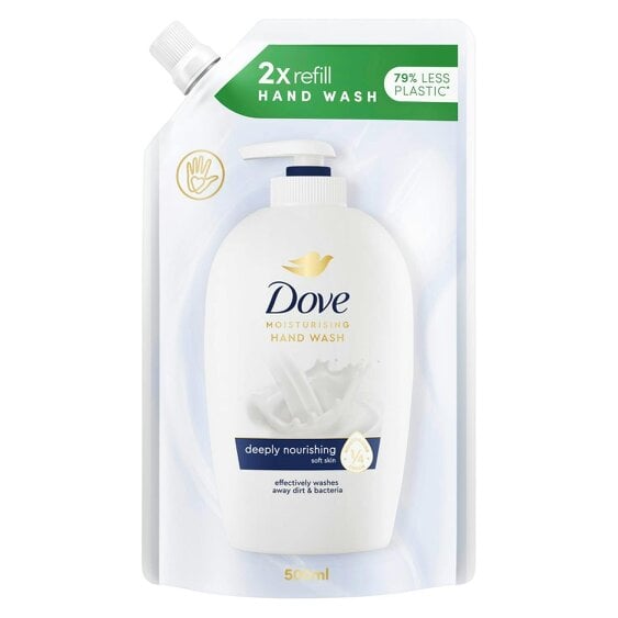 Dove Moisturising Hand Wash Antibacterial Eco-Refill 500ml, Deeply Nourishing