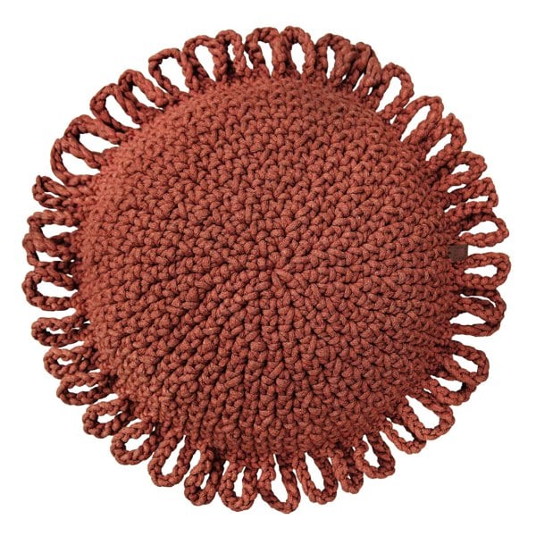 Zuri House Crochet kids cushion FUN | TERRACOTTA