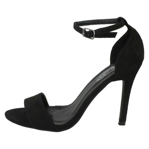 Spot On Ladies Spot On High Heel Mule Sandals