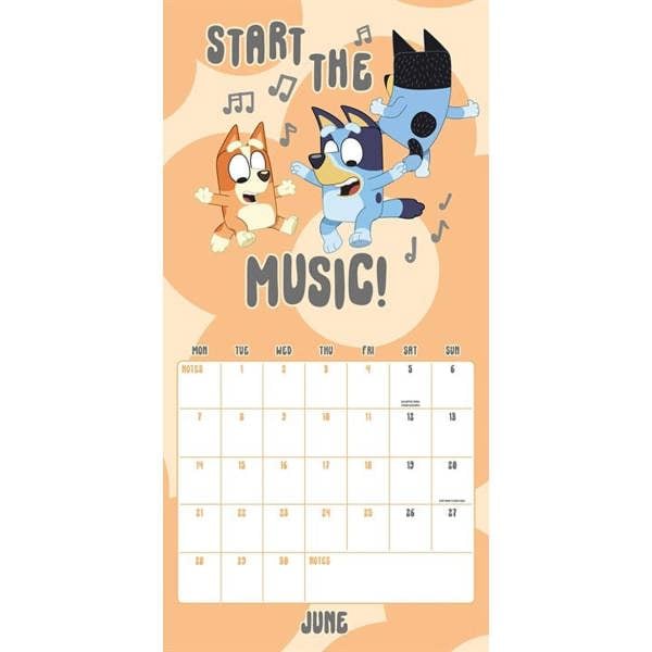 Bluey Calendar 2027, Wall Calendars, Month To View, Entertainment, Gift