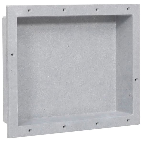 Berkfield Shower Niche Matt Grey 41x51x10 cm