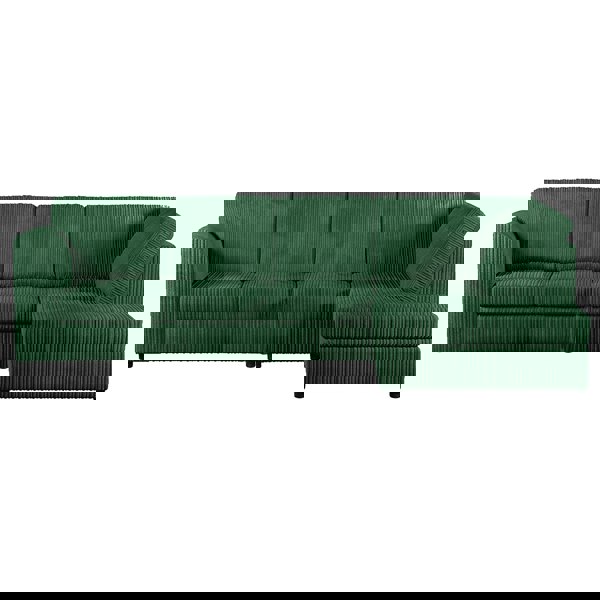 Furnishings For Less Luxor Full Cord Fabric 5 Seater Corner Sofa Full Back