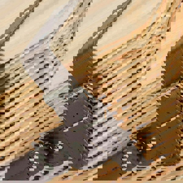 Buff Willow Empty Picnic Basket with Pinewood Lid