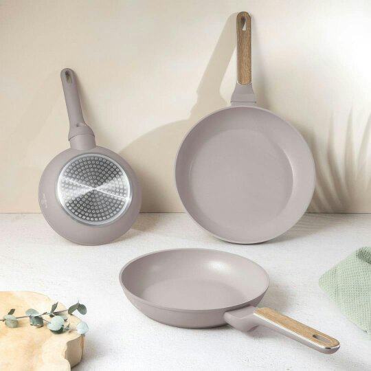 Berlinger Haus 3 Pcs Frypan Set  Berlinger Haus BH8341 | Taupe Nordic