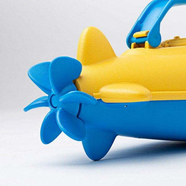 Green Toys Submarine With Blue Handle - Made From 100% Recycled Plastic