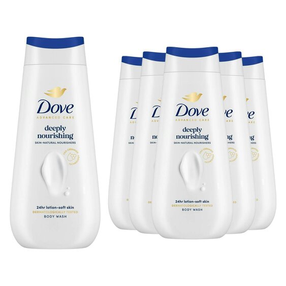 Dove Advanced Care Bodywash Deeply Nourishing 24H RenewingMicromoisture, 6x225ml