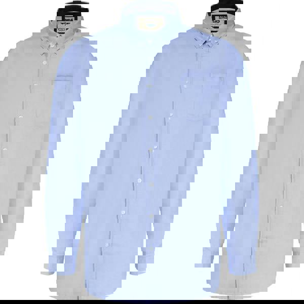 Duke Mens D555 Richard Oxford Kingsize Long-Sleeved Shirt - Sky Blue