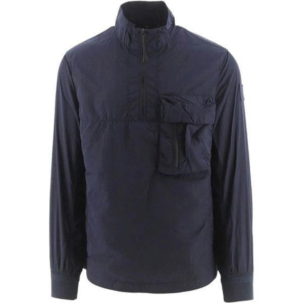 Belstaff Ramp Quarter Zip Windbreaker Jacket - Dark Ink