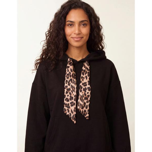 Blue Vanilla Hooded Leopard Tie & Pant Set