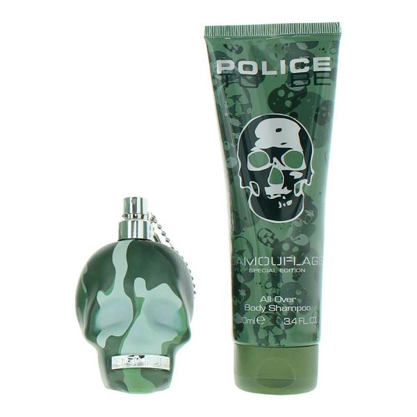 Police To Be Camouflage Eau de Toilette 75ml + Body Wash 100ml Gift Set