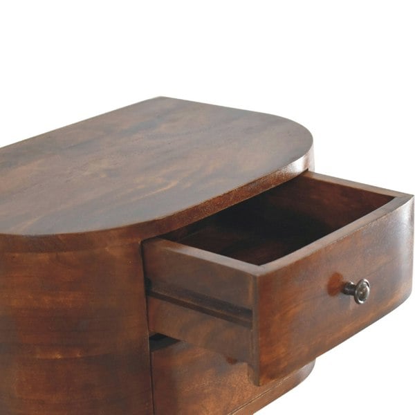 Artisan Furniture Solid Wood Lunar 2 Drawer Floating Bedside