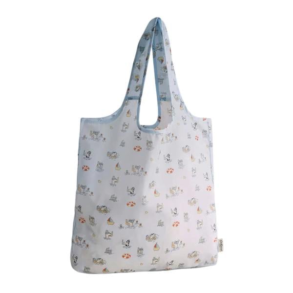 Cath Kidston Stanley All-Over Print Foldable Shopper Bag - Blue - 