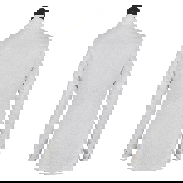 David WeJ Kensington Double Breasted Shawl Lapel Jacquard - Ivory