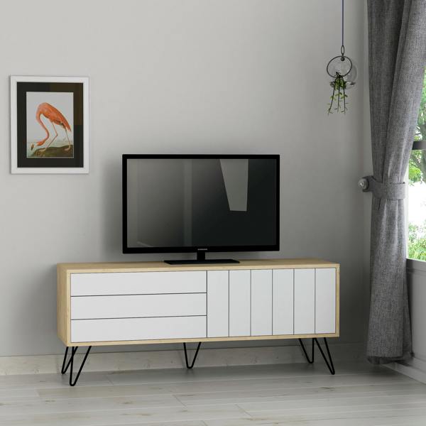 Decortie Picadilly Modern TV Unit Multimedia Centre Storage Cabinet 139cm for 55" TV