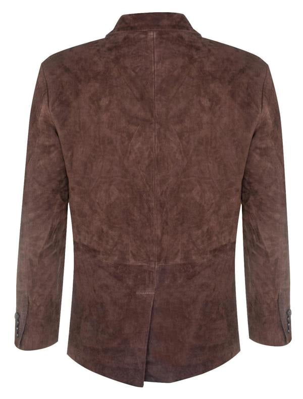Infinity Leather Mens Blazer Suede Jacket Soft Italian Leather Coat