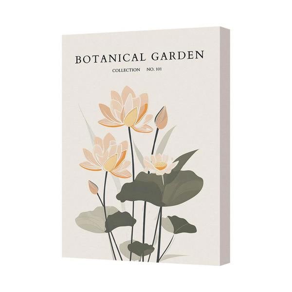 Benjamin Tate Design Botanical Garden Canvas Print No 101 Floral Wall Art Handmade In UK