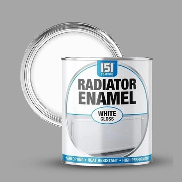 151 12X Radiator Enamel White Gloss Paint 300ml