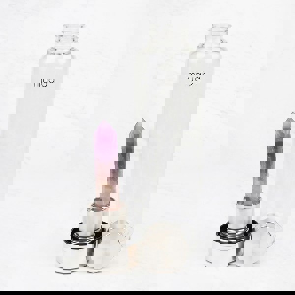 Myga Amethyst Crystal Glass Water Bottle