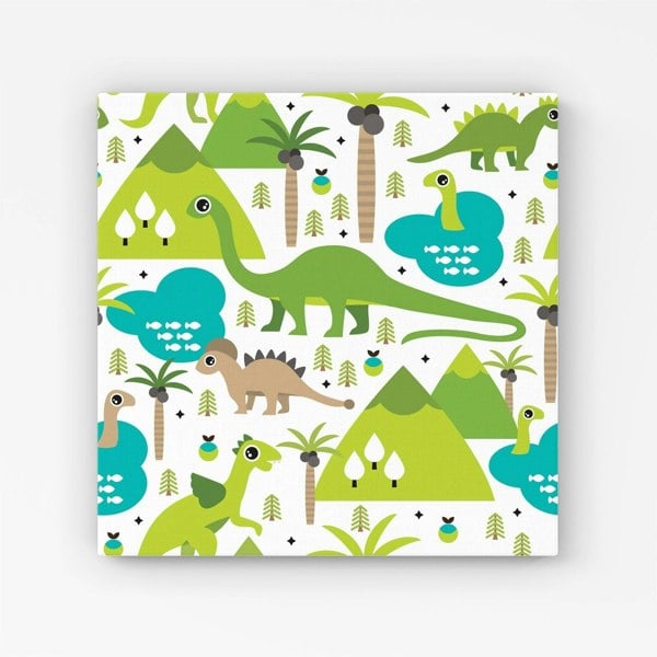 Warren Reed Baby Dinosaur Print Canvas