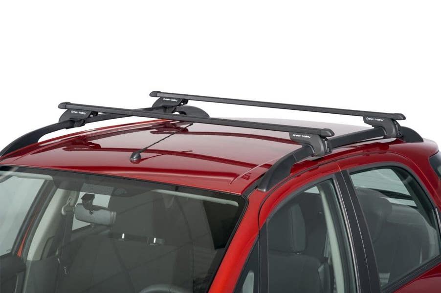 Green Valley Aerodynamic Roof Rack Cross Bars Complete System for VW Passat Estate 2015- onwards Flush Rails