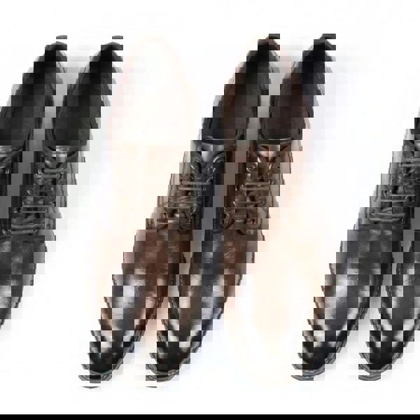 Dolcetto Men’s Classic Plain Toe Lace-Up Derby Shoes