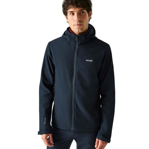 Regatta Mens Denvo Wind Resistant Soft Shell Jacket - Navy - 
