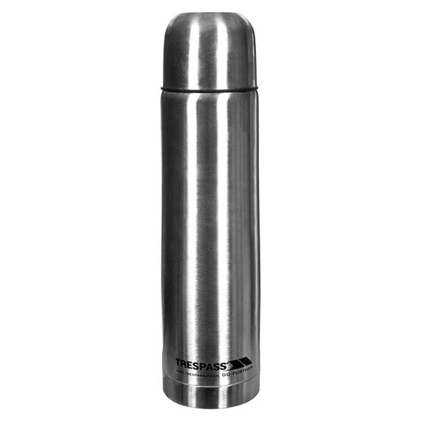 Trespass Thirst 100 Stainless Steel Flask (1L) - Silver