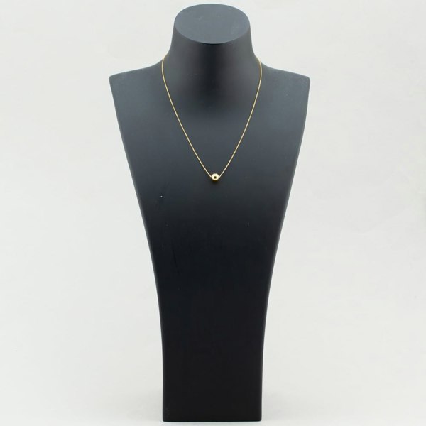 T. H. Baker 9ct Gold Round Ball Necklace CN151-17
